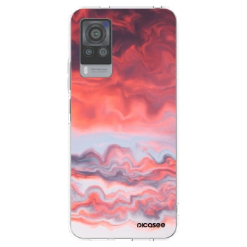 Picasee átlátszó szilikon tok az alábbi mobiltelefonokra Vivo X60 Pro 5G - Sunset