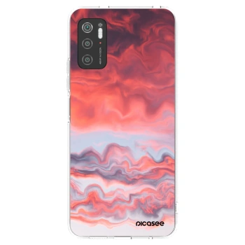 Picasee átlátszó szilikon tok az alábbi mobiltelefonokra Xiaomi Poco M3 Pro 5G - Sunset