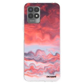 Picasee átlátszó szilikon tok az alábbi mobiltelefonokra Realme 8i - Sunset