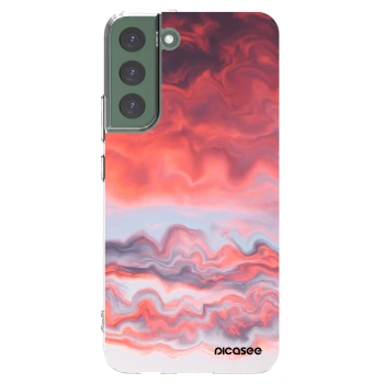 Picasee átlátszó szilikon tok az alábbi mobiltelefonokra Samsung Galaxy S22+ 5G - Sunset