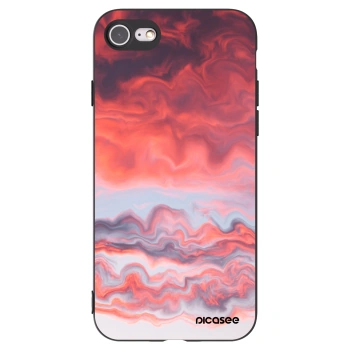 Picasee fekete szilikon tok az alábbi mobiltelefonokra Apple iPhone SE 2022 - Sunset