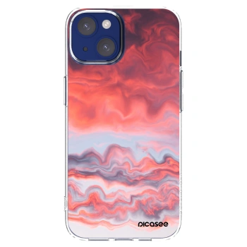 Picasee átlátszó szilikon tok az alábbi mobiltelefonokra Apple iPhone 14 - Sunset