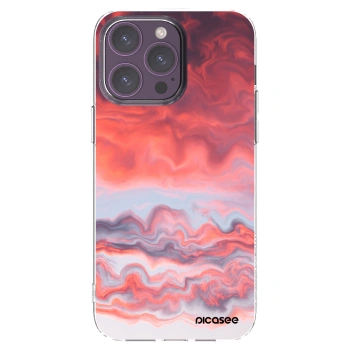 Picasee átlátszó szilikon tok az alábbi mobiltelefonokra Apple iPhone 14 Pro Max - Sunset