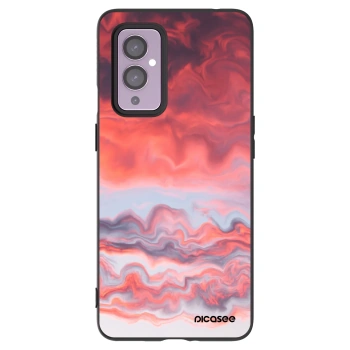 Picasee fekete szilikon tok az alábbi mobiltelefonokra OnePlus 9 - Sunset