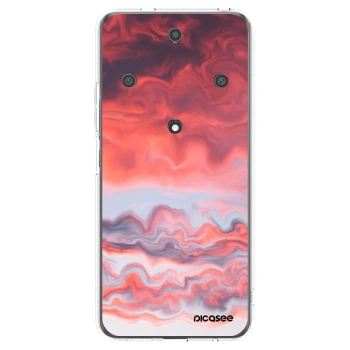 Picasee átlátszó szilikon tok az alábbi mobiltelefonokra Honor Magic5 Lite 5G - Sunset