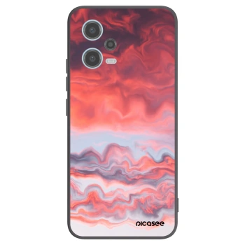 Picasee fekete szilikon tok az alábbi mobiltelefonokra Xiaomi Redmi Note 12 5G - Sunset