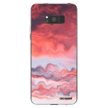 Picasee átlátszó szilikon tok az alábbi mobiltelefonokra Samsung Galaxy S8 G950F - Sunset