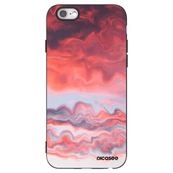 Picasee fekete szilikon tok az alábbi mobiltelefonokra Apple iPhone 6/6S - Sunset