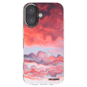 Picasee átlátszó szilikon tok az alábbi mobiltelefonokra Apple iPhone 16 - Sunset