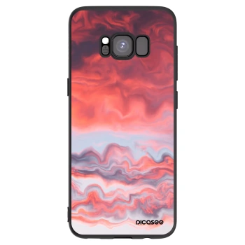Picasee fekete szilikon tok az alábbi mobiltelefonokra Samsung Galaxy S8 G950F - Sunset