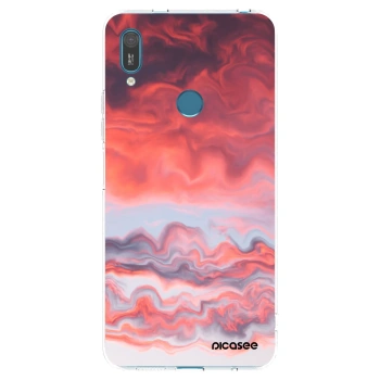 Picasee átlátszó szilikon tok az alábbi mobiltelefonokra Huawei Y7 2019 - Sunset