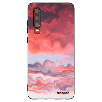 Picasee fekete szilikon tok az alábbi mobiltelefonokra Huawei P30 - Sunset
