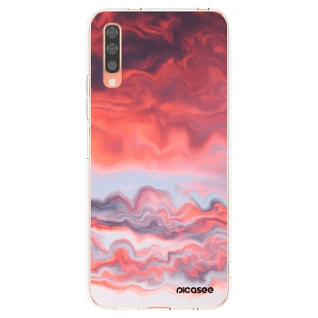Picasee átlátszó szilikon tok az alábbi mobiltelefonokra Samsung Galaxy A70 A705F - Sunset