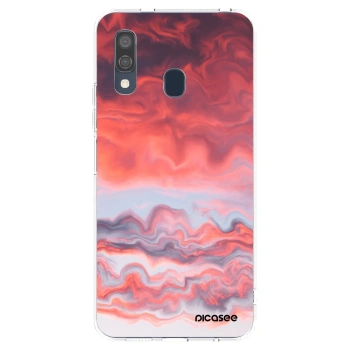 Picasee átlátszó szilikon tok az alábbi mobiltelefonokra Samsung Galaxy A40 A405F - Sunset