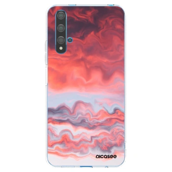 Picasee átlátszó szilikon tok az alábbi mobiltelefonokra Huawei Nova 5T - Sunset
