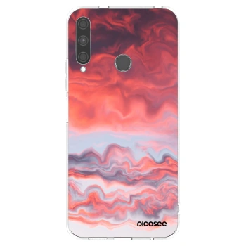 Picasee átlátszó szilikon tok az alábbi mobiltelefonokra Huawei P40 Lite E - Sunset