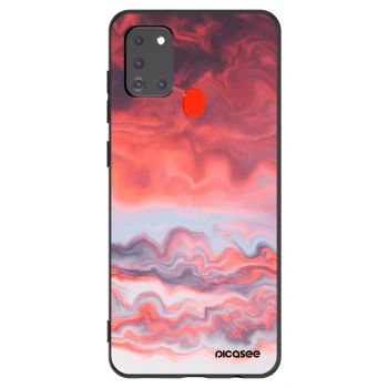 Picasee fekete szilikon tok az alábbi mobiltelefonokra Samsung Galaxy A21s - Sunset