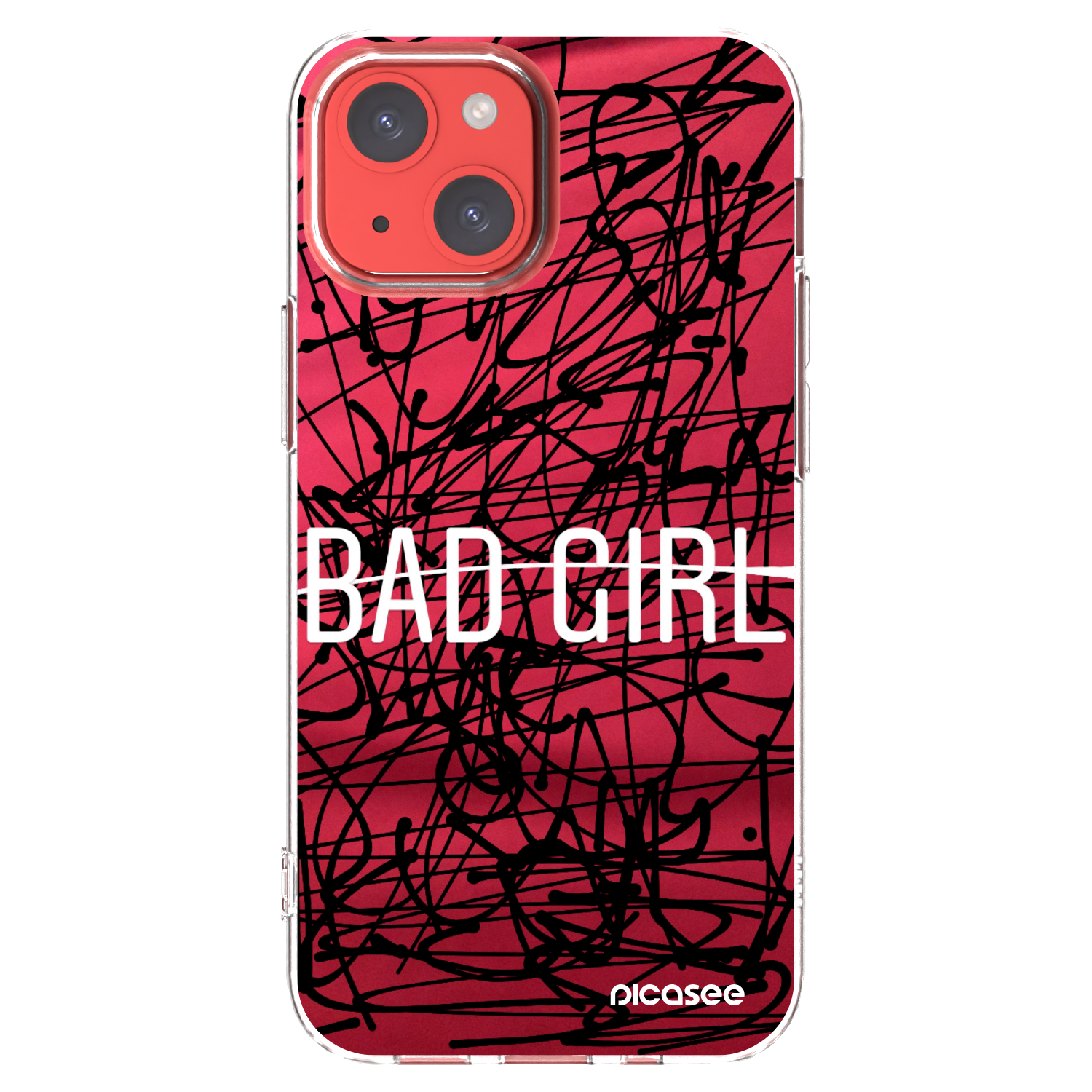Picasee átlátszó szilikon tok az alábbi mobiltelefonokra Apple iPhone 13 mini - Bad girl