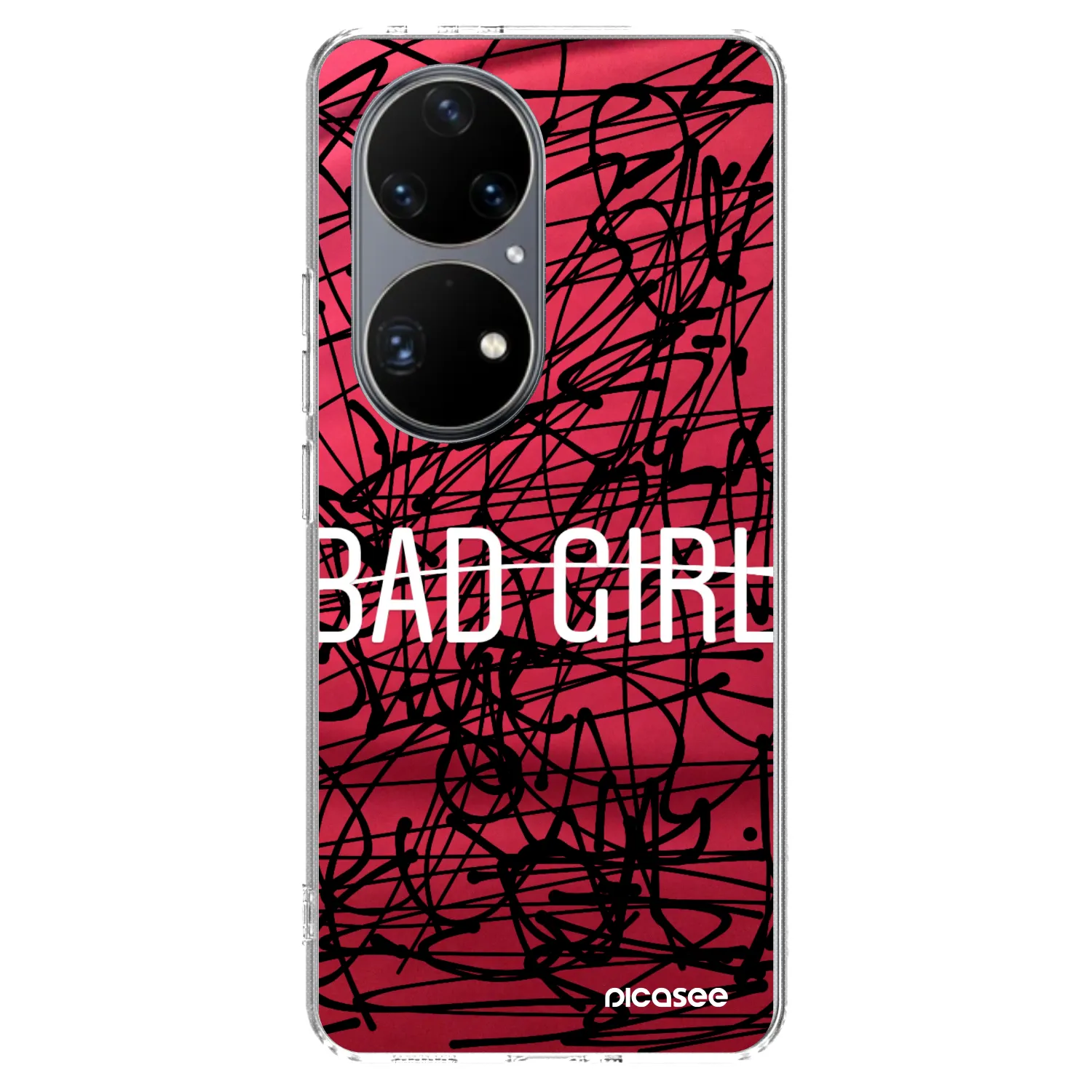 Picasee átlátszó szilikon tok az alábbi mobiltelefonokra Huawei P50 - Bad girl