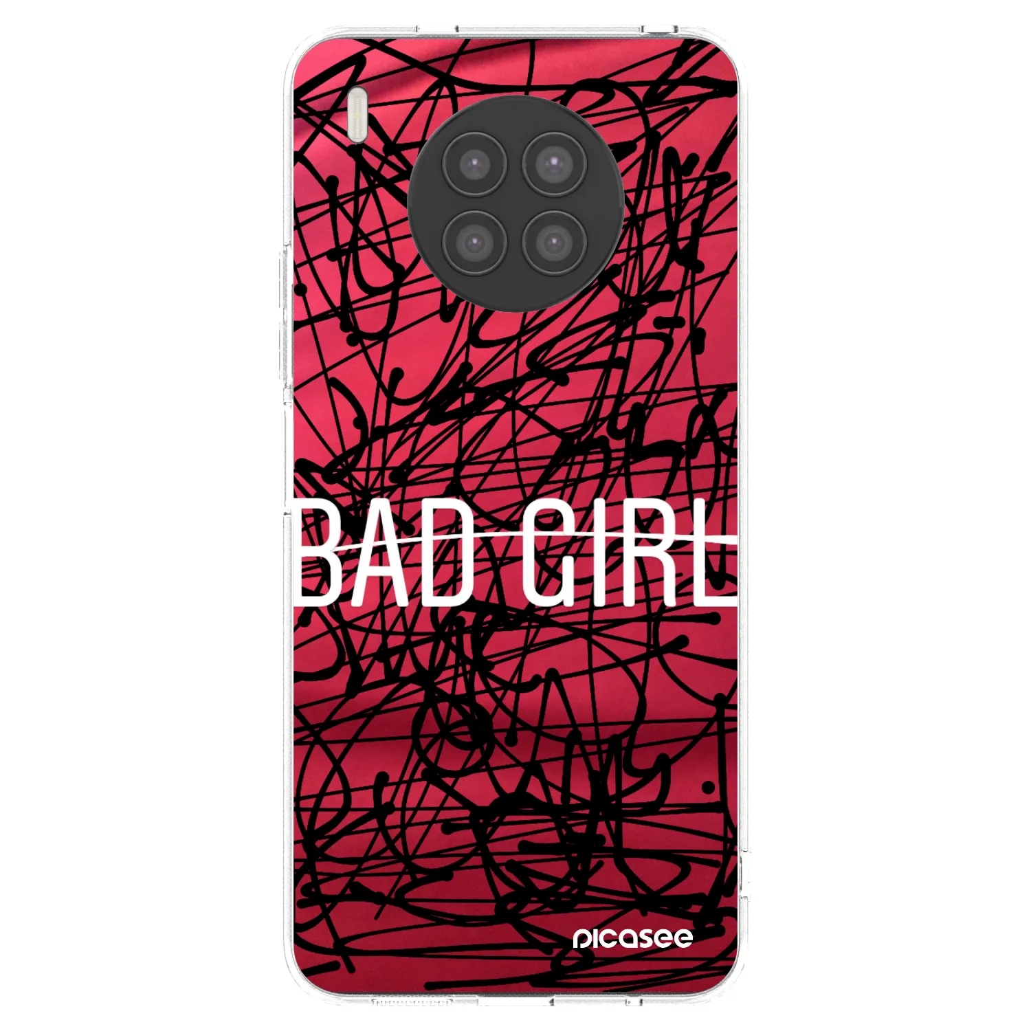 Picasee átlátszó szilikon tok az alábbi mobiltelefonokra Huawei Nova 8i - Bad girl