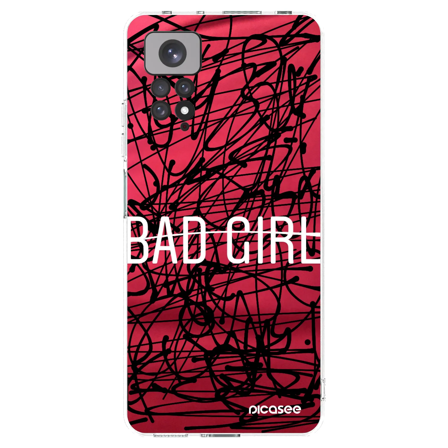 Picasee átlátszó szilikon tok az alábbi mobiltelefonokra Xiaomi Redmi Note 11S 4G - Bad girl