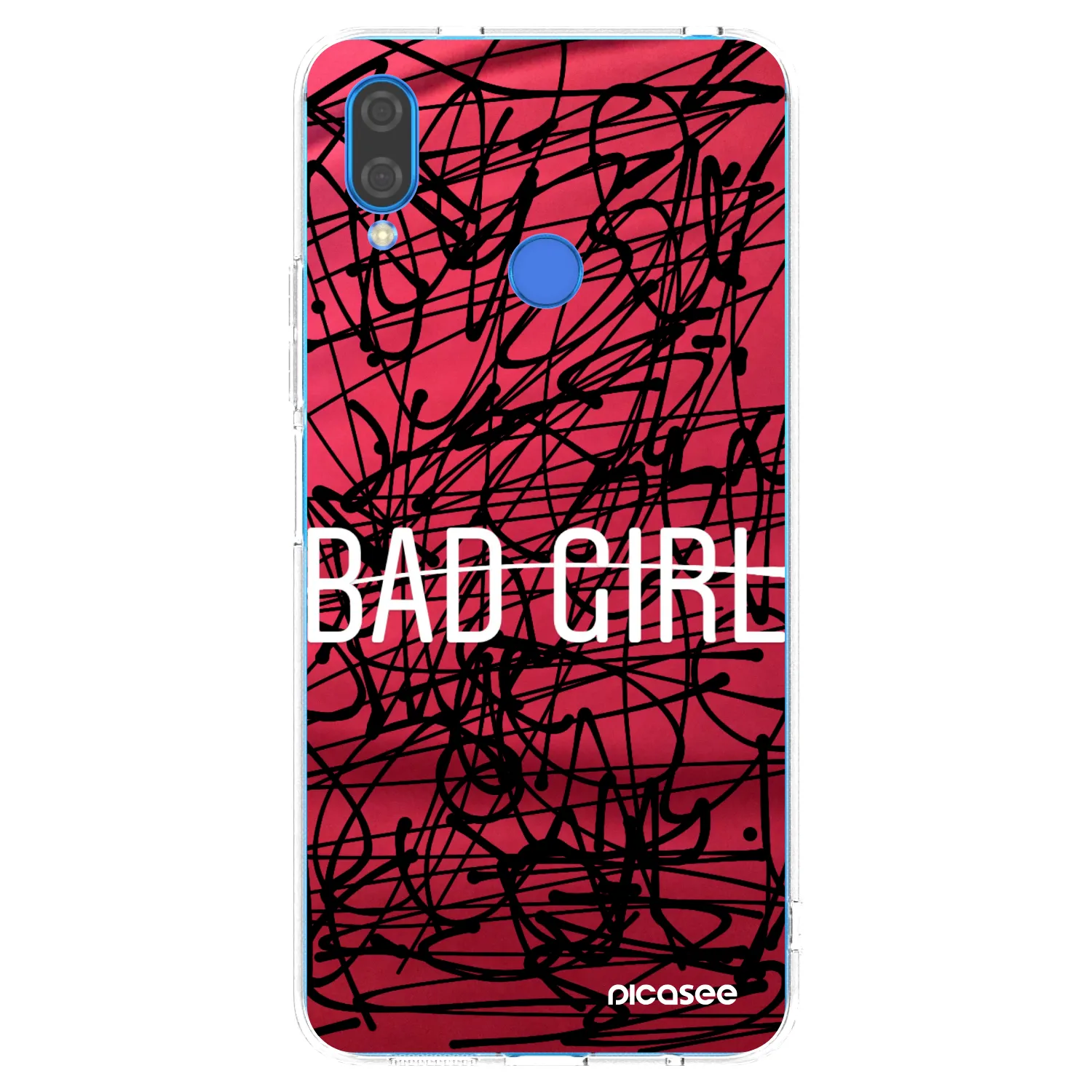 Picasee átlátszó szilikon tok az alábbi mobiltelefonokra Huawei Nova 3i - Bad girl