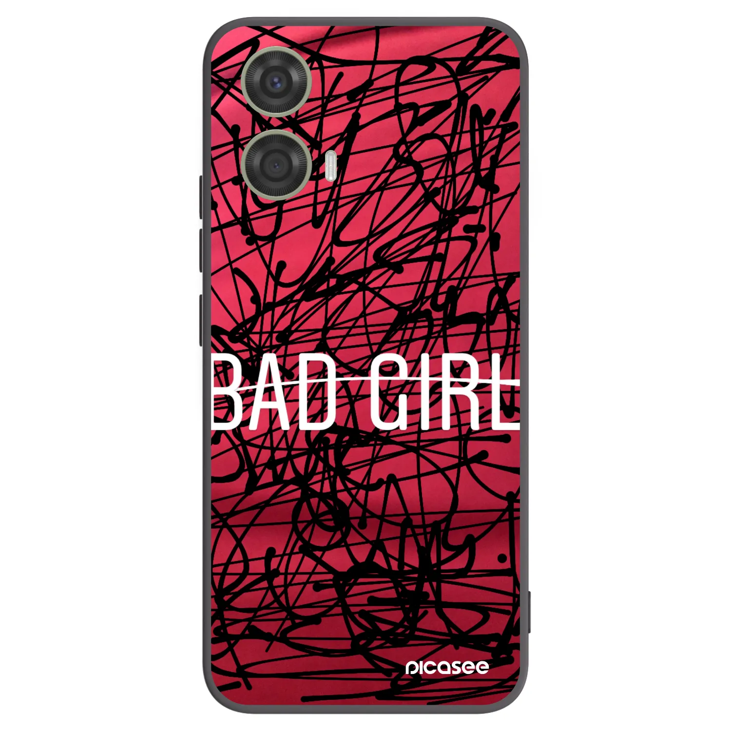 Picasee fekete szilikon tok az alábbi mobiltelefonokra Motorola Moto G24 - Bad girl