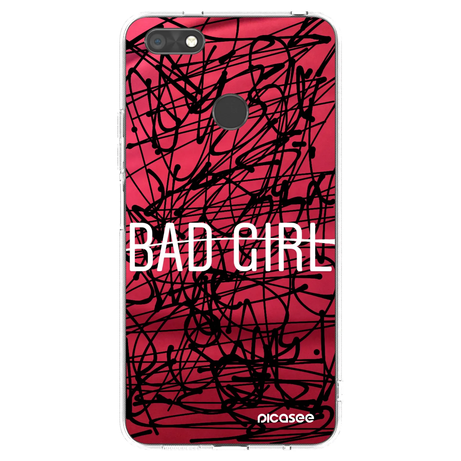 Picasee átlátszó szilikon tok az alábbi mobiltelefonokra Huawei P9 Lite Mini - Bad girl