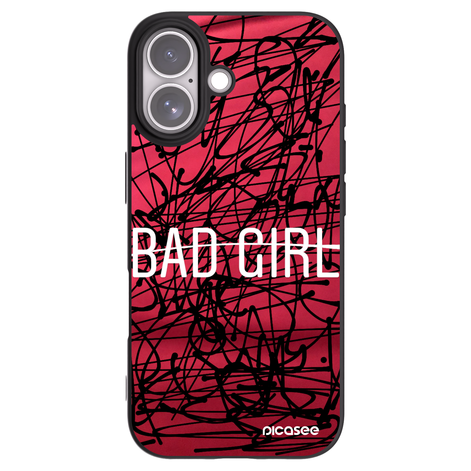 Picasee fekete szilikon tok az alábbi mobiltelefonokra Apple iPhone 17 - Bad girl