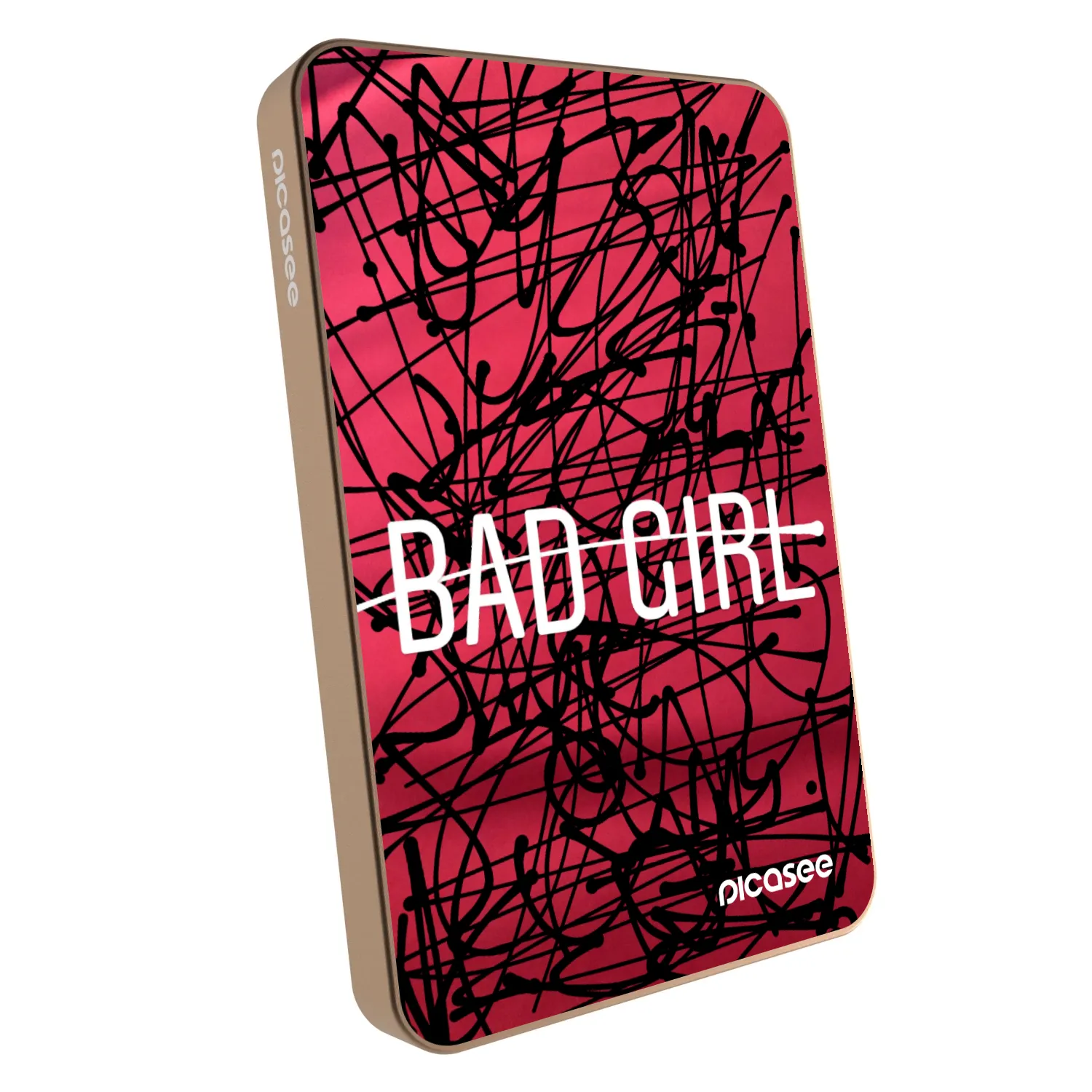 Picasee Powerbank MagSafe 5 000 mAh Aranysárga - Bad girl