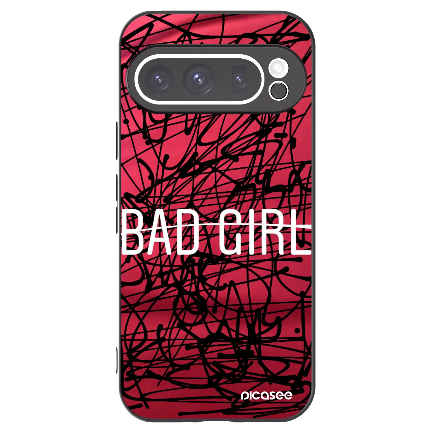 Picasee fekete szilikon tok az alábbi mobiltelefonokra Google Pixel 9 Pro XL - Bad girl