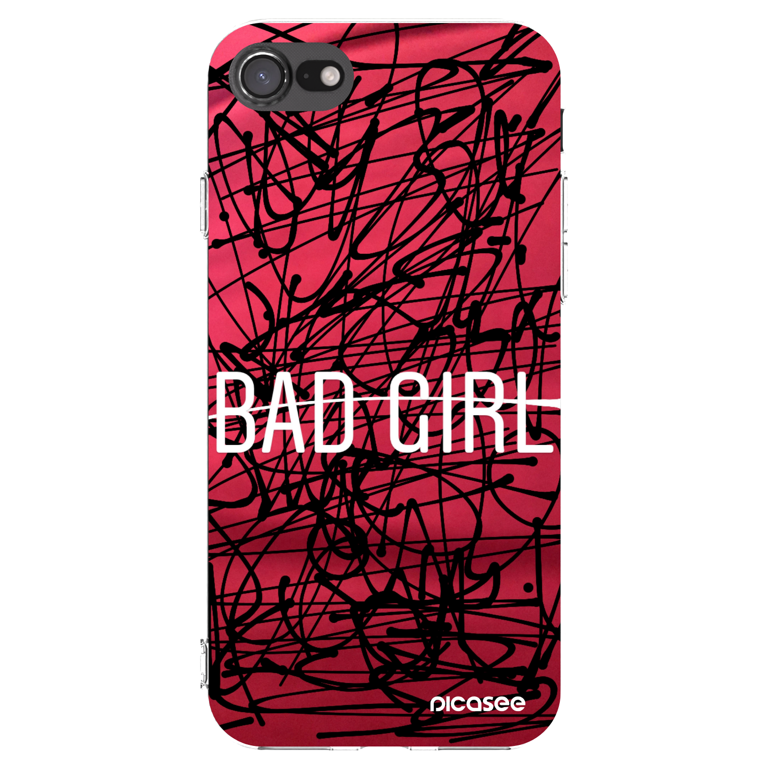 Picasee átlátszó szilikon tok az alábbi mobiltelefonokra Apple iPhone SE 2020 - Bad girl