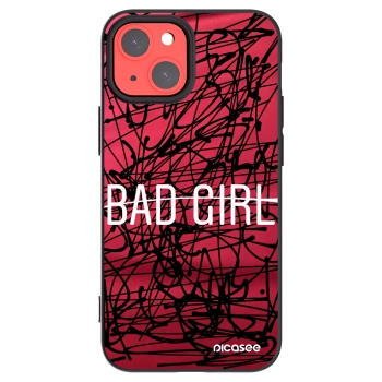 Picasee fekete szilikon tok az alábbi mobiltelefonokra Apple iPhone 13 mini - Bad girl