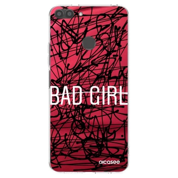 Picasee átlátszó szilikon tok az alábbi mobiltelefonokra Huawei P Smart - Bad girl