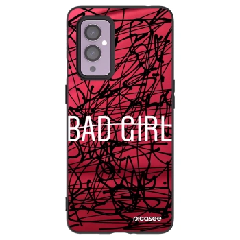 Picasee fekete szilikon tok az alábbi mobiltelefonokra OnePlus 9 - Bad girl