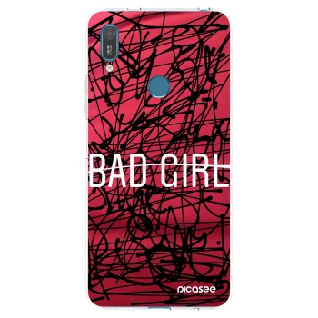 Picasee átlátszó szilikon tok az alábbi mobiltelefonokra Huawei Y7 2019 - Bad girl
