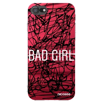 Picasee átlátszó szilikon tok az alábbi mobiltelefonokra Apple iPhone SE 2020 - Bad girl