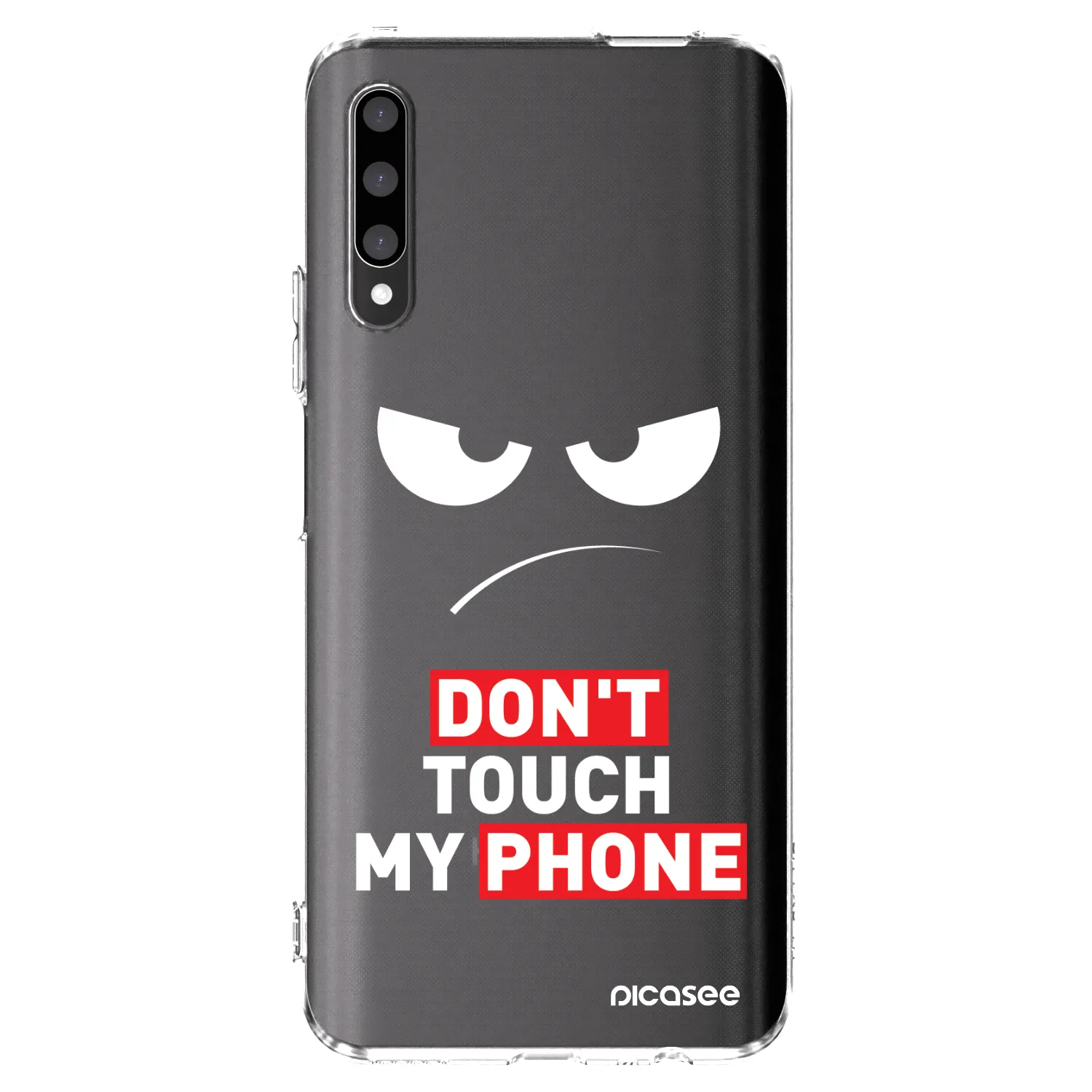 Picasee átlátszó szilikon tok az alábbi mobiltelefonokra Honor 9X Pro - Angry Eyes - Transparent