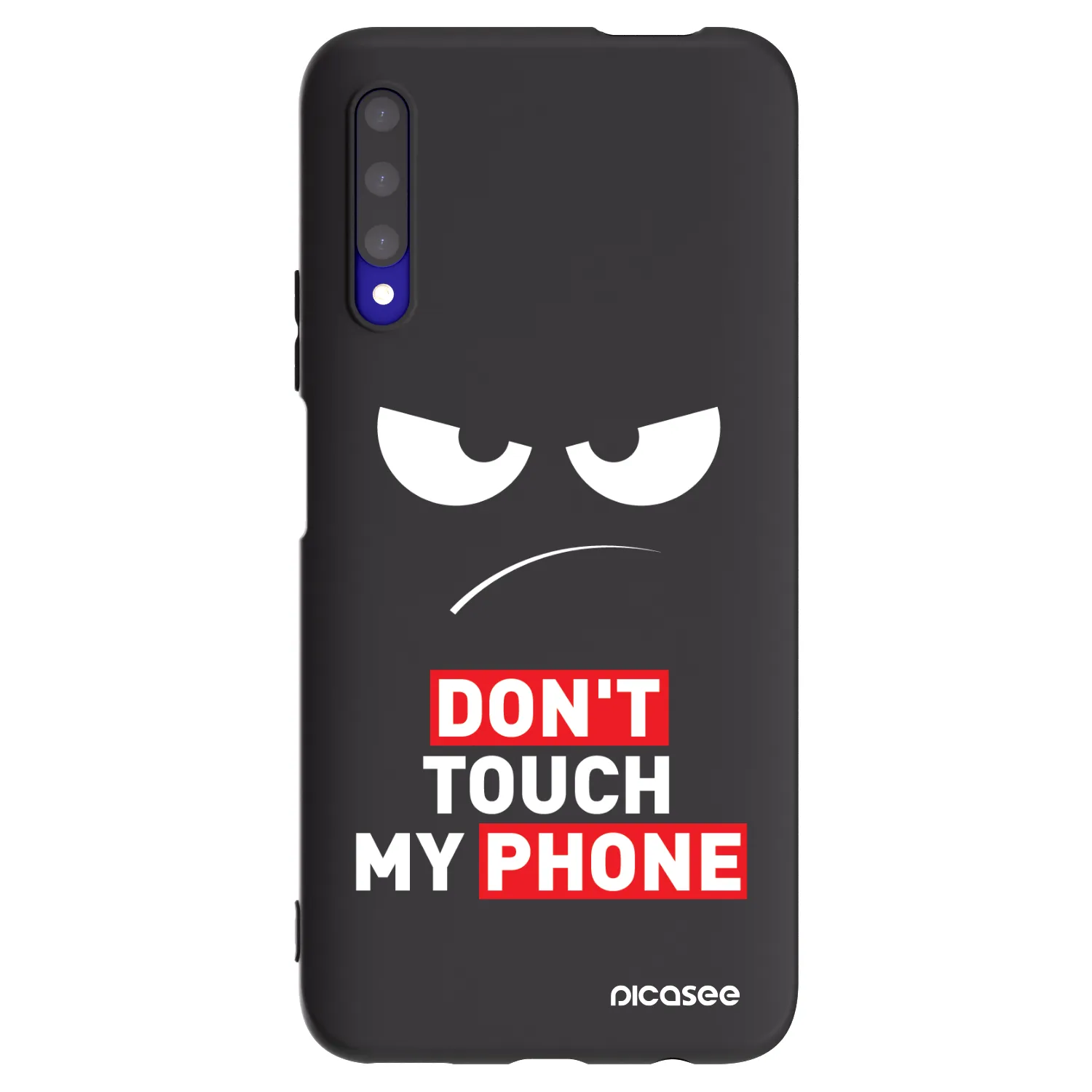 Picasee fekete szilikon tok az alábbi mobiltelefonokra Honor 9X Pro - Angry Eyes - Transparent