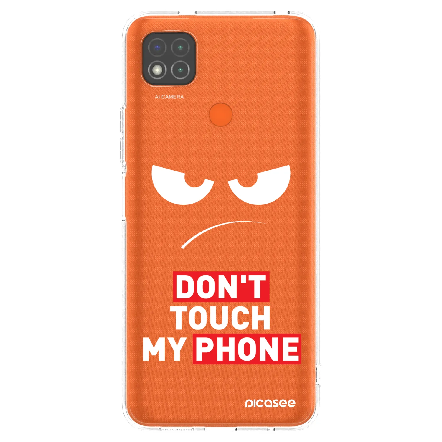 Picasee átlátszó szilikon tok az alábbi mobiltelefonokra Xiaomi Redmi 9C - Angry Eyes - Transparent