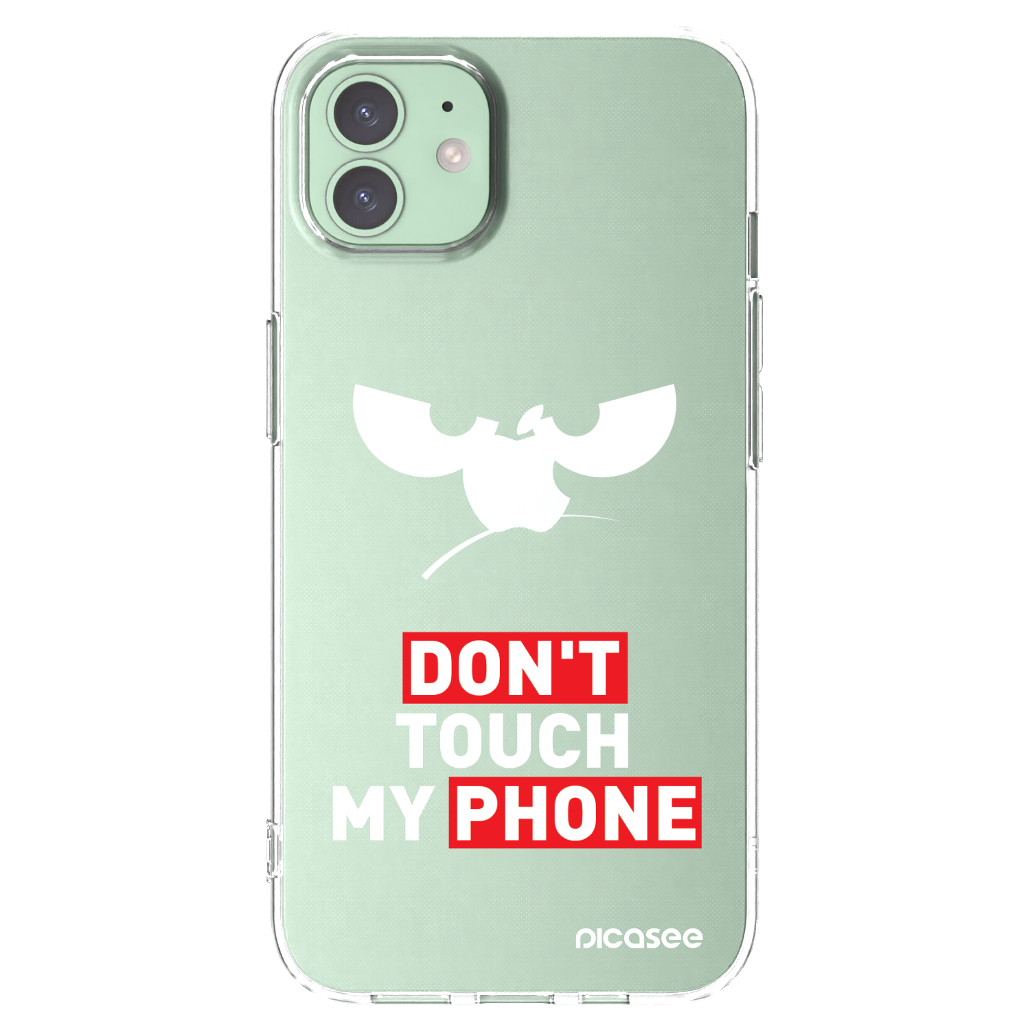 Picasee átlátszó szilikon tok az alábbi mobiltelefonokra Apple iPhone 12 Pro - Angry Eyes - Transparent