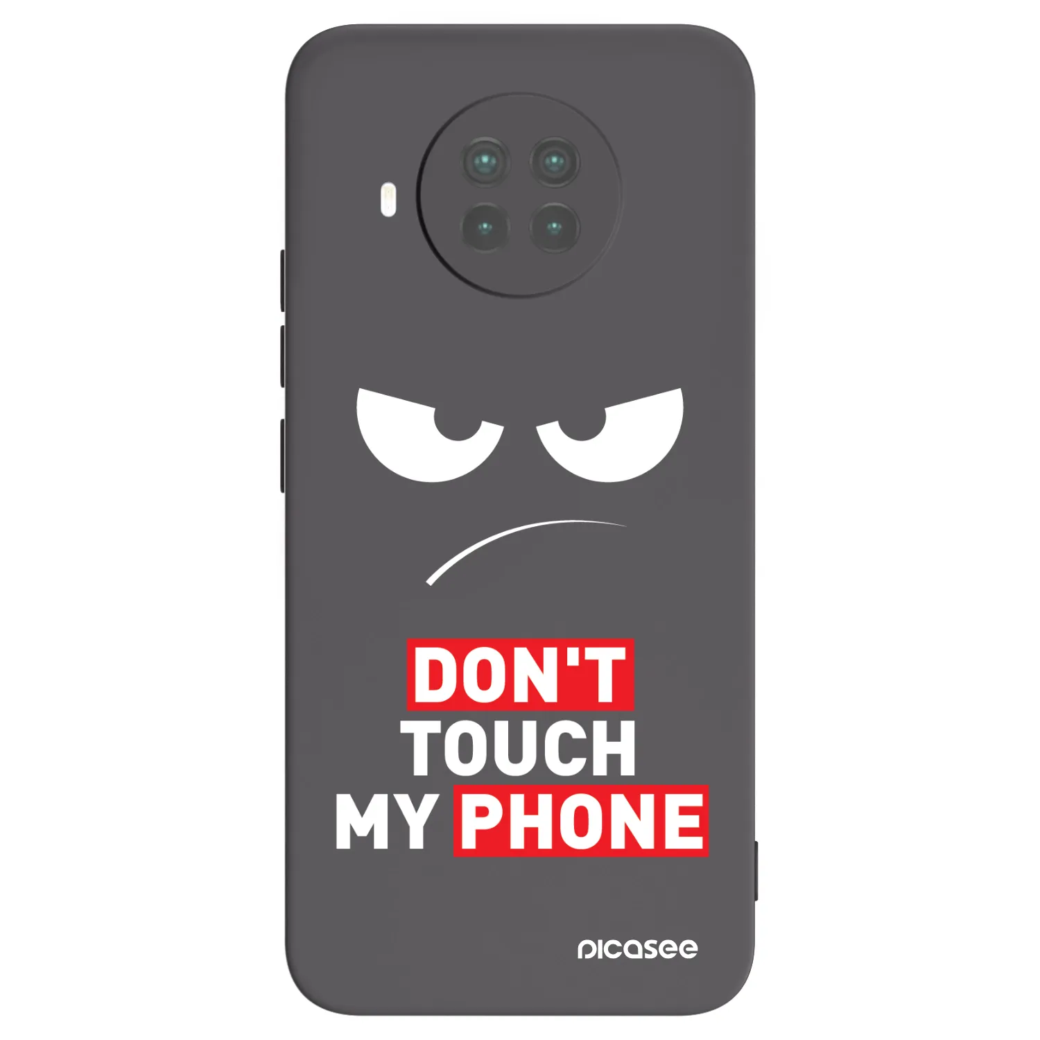 Picasee fekete szilikon tok az alábbi mobiltelefonokra Xiaomi Mi 10T Lite - Angry Eyes - Transparent