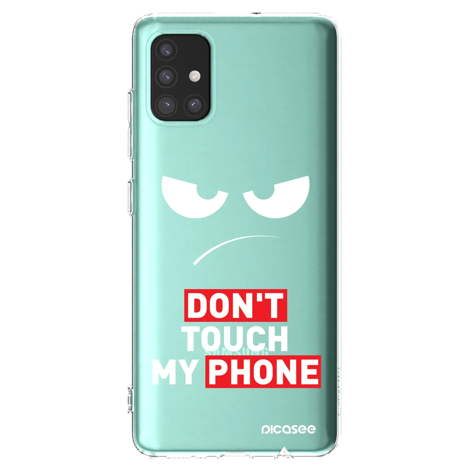 Picasee átlátszó szilikon tok az alábbi mobiltelefonokra Samsung Galaxy M51 M515F - Angry Eyes - Transparent