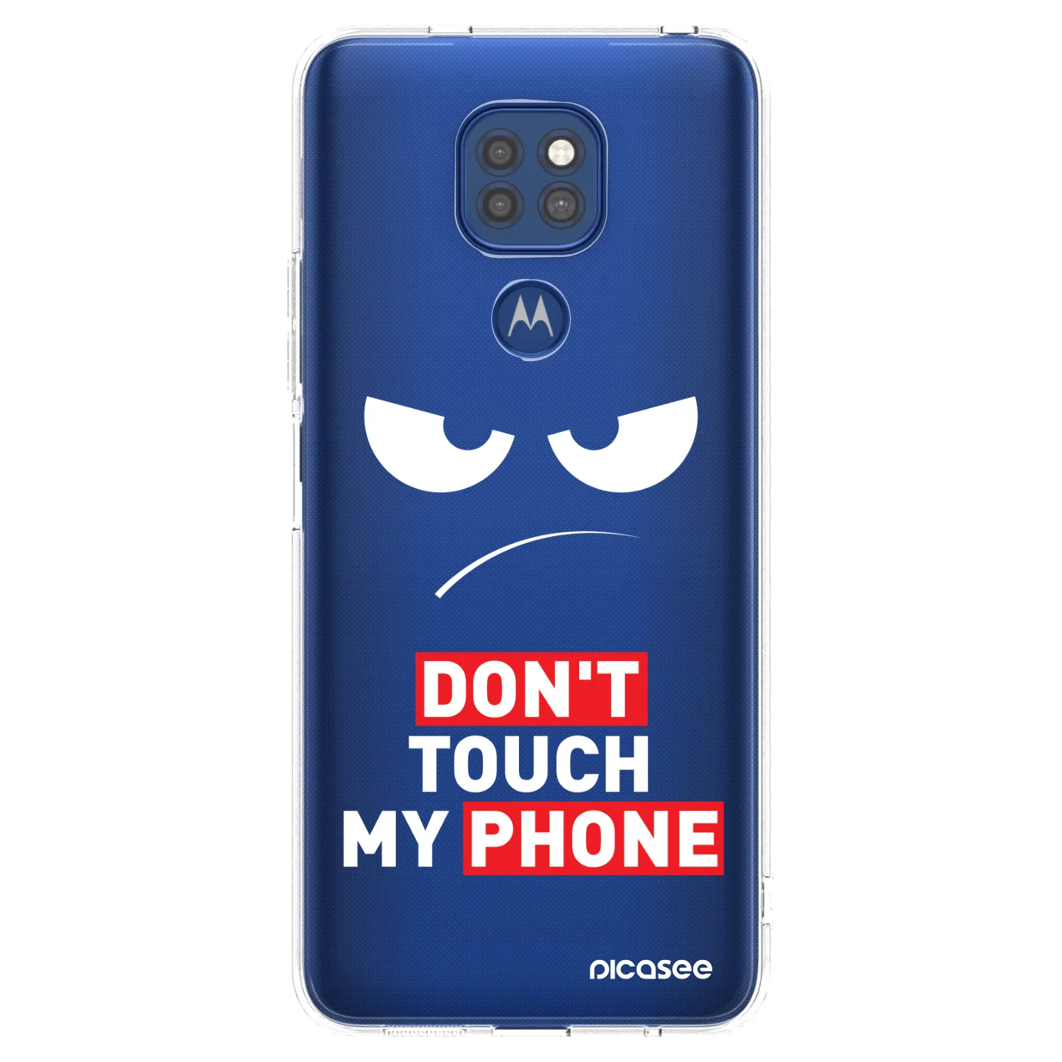 Picasee átlátszó szilikon tok az alábbi mobiltelefonokra Motorola Moto G9 Play - Angry Eyes - Transparent