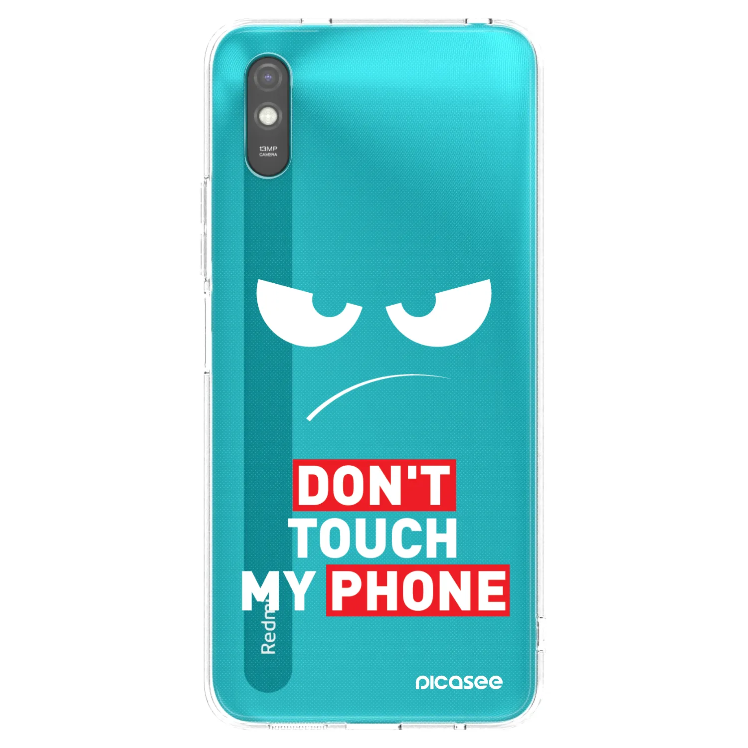 Picasee átlátszó szilikon tok az alábbi mobiltelefonokra Xiaomi Redmi 9AT - Angry Eyes - Transparent