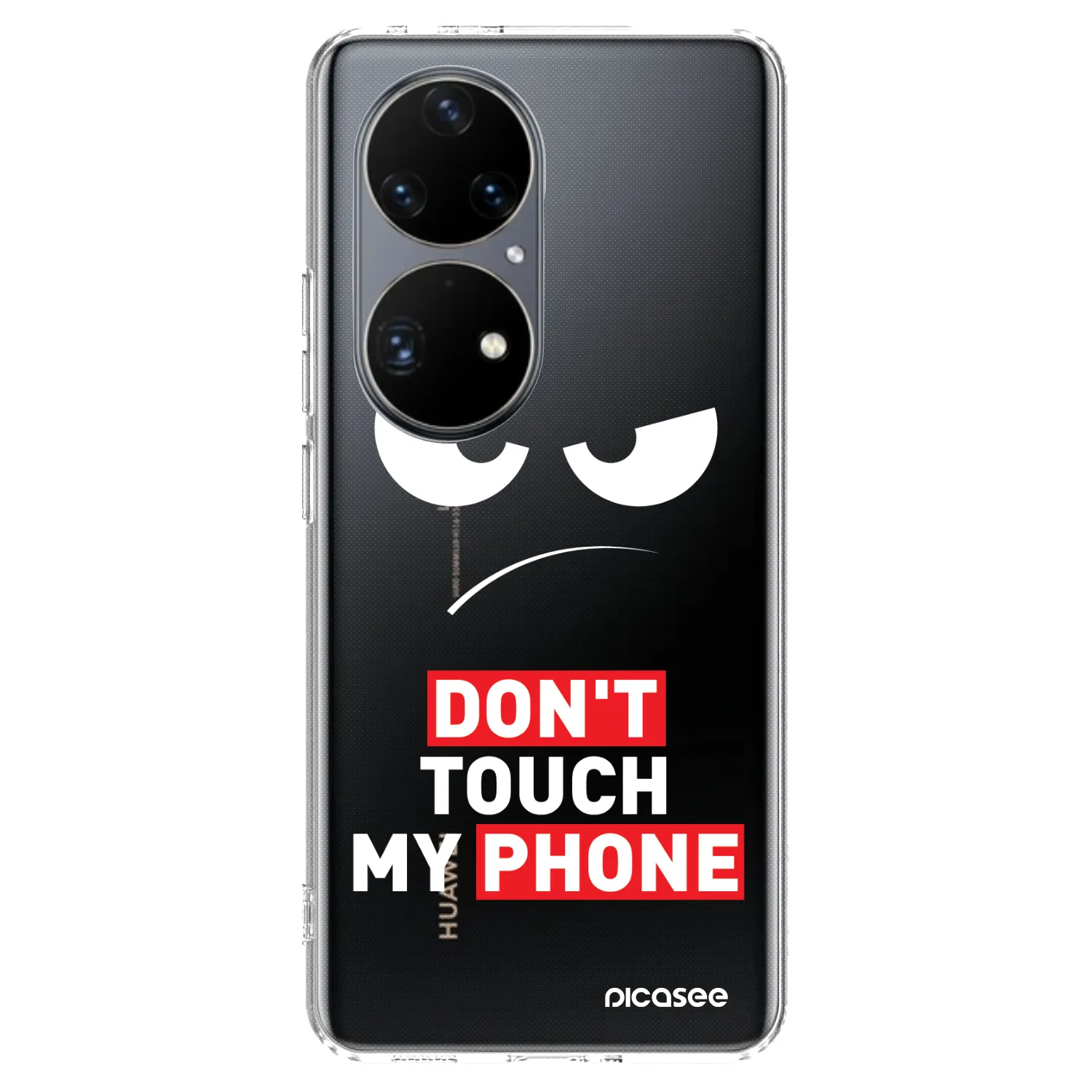 Picasee átlátszó szilikon tok az alábbi mobiltelefonokra Huawei P50 - Angry Eyes - Transparent