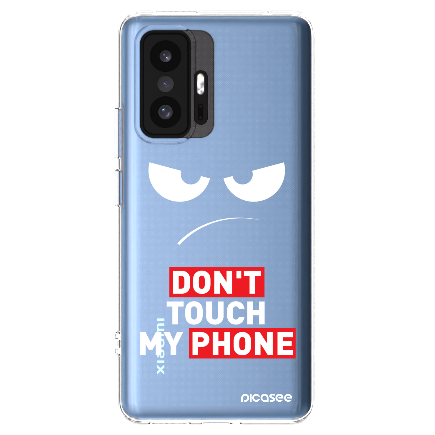 Picasee átlátszó szilikon tok az alábbi mobiltelefonokra Xiaomi 11T Pro - Angry Eyes - Transparent