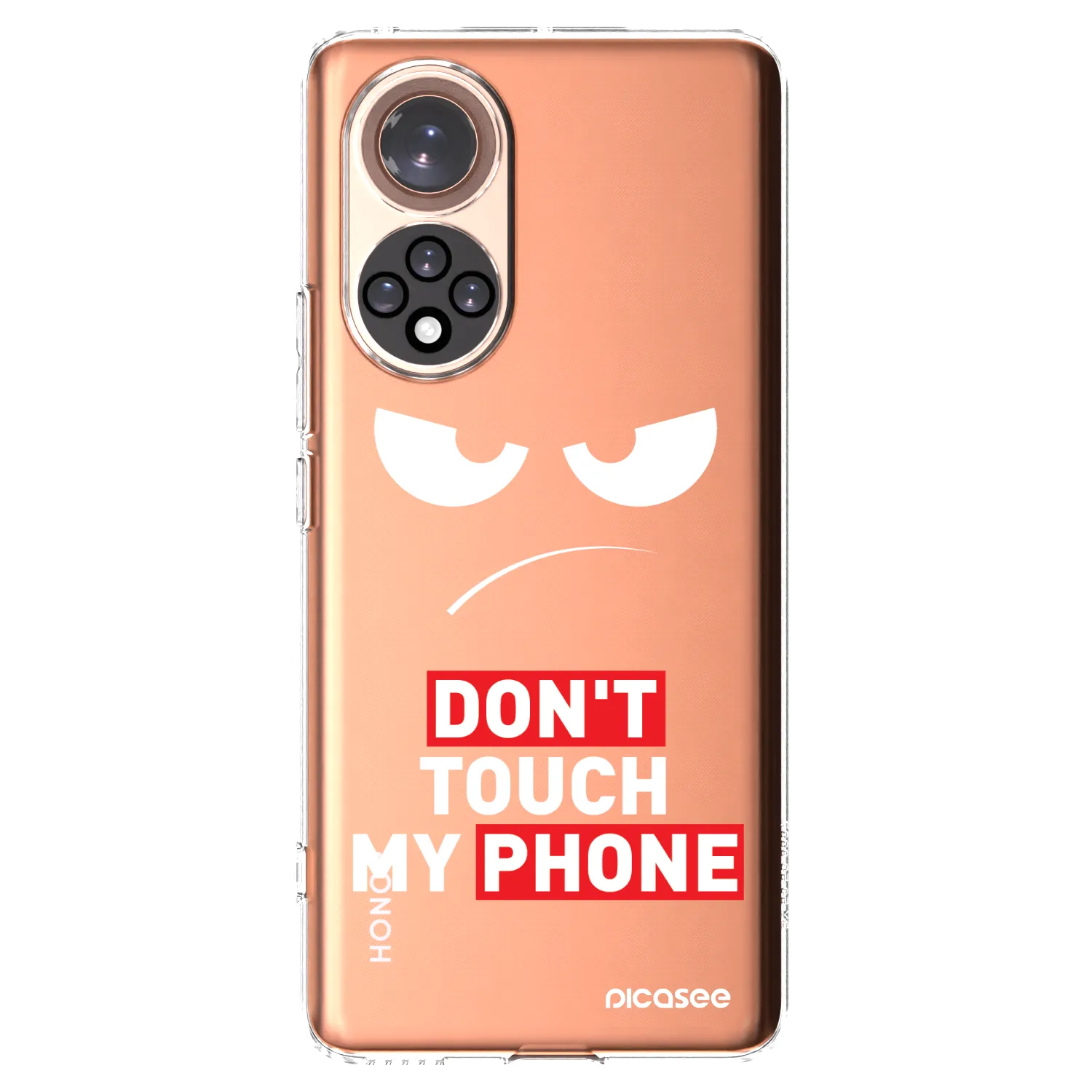 Picasee átlátszó szilikon tok az alábbi mobiltelefonokra Honor 50 5G - Angry Eyes - Transparent