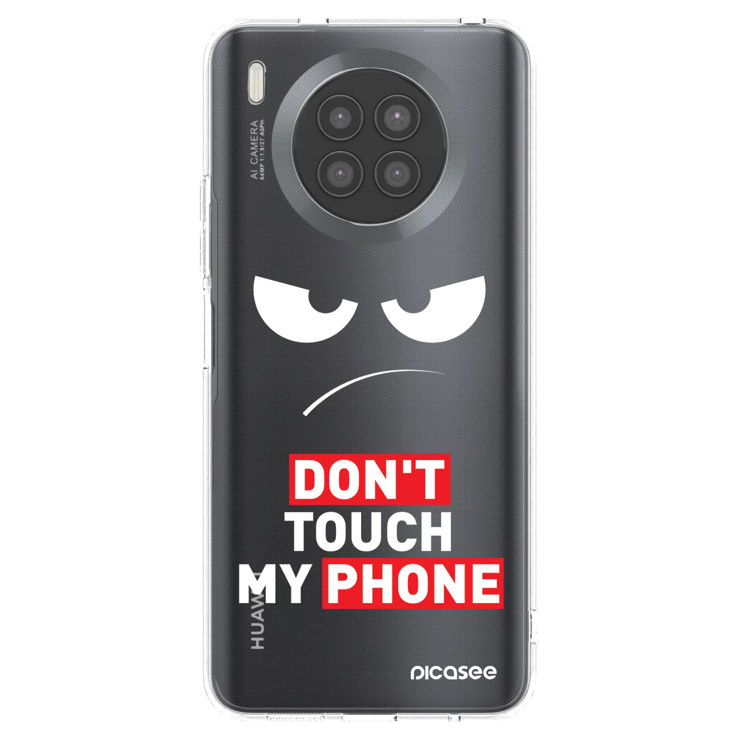 Picasee átlátszó szilikon tok az alábbi mobiltelefonokra Huawei Nova 8i - Angry Eyes - Transparent