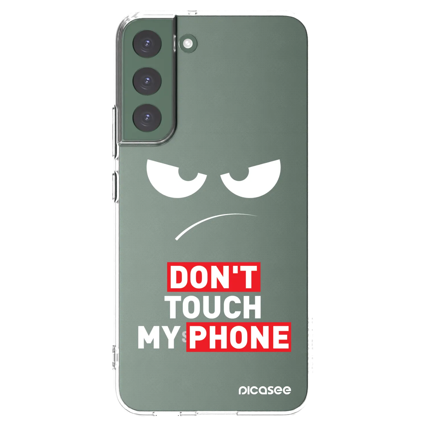 Picasee átlátszó szilikon tok az alábbi mobiltelefonokra Samsung Galaxy S22+ 5G - Angry Eyes - Transparent